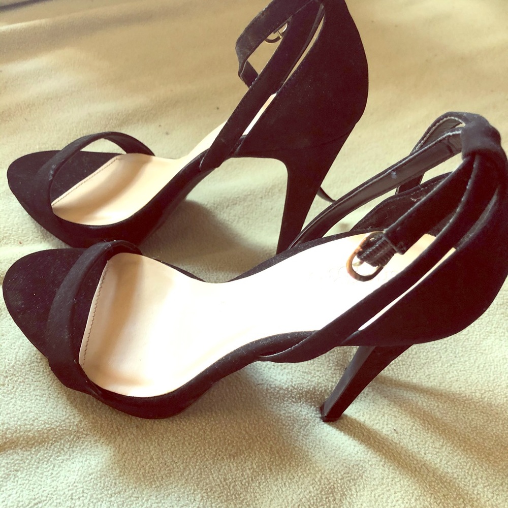 Strapped high heels